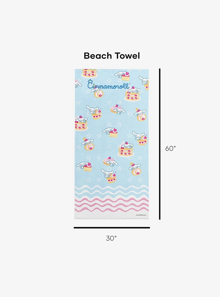 Cinnamoroll Pastry Dreams Beach Towel