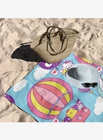 Sanrio Hello Kitty & Friends Hot Air Trip Beach Towel