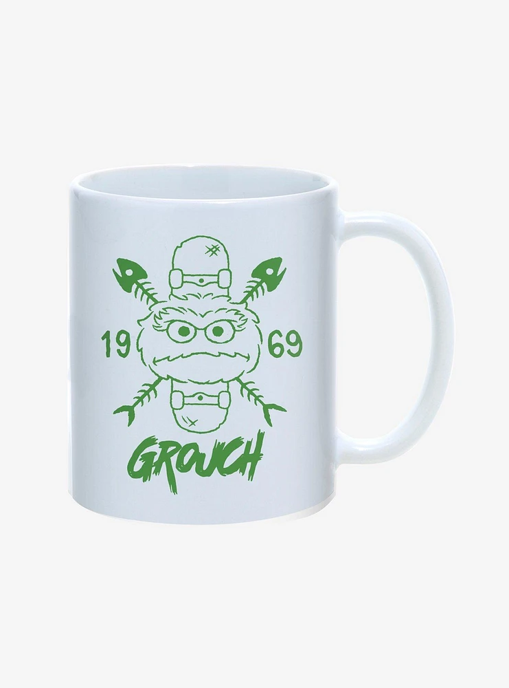 Sesame Street Grouch Skateboards Since 1969 11oz Mug