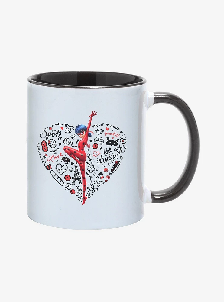 Miraculous: Tales Of Ladybug & Cat Noir Ladybug Spots On! Heart 11oz Mug