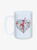 Miraculous: Tales Of Ladybug & Cat Noir Ladybug Spots On! Heart 15oz Mug