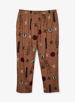 One Piece Monkey D. Luffy Icons Allover Print Women's Plus Sleep Pants - BoxLunch Exclusive