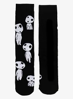 Studio Ghibli® Princess Mononoke Kodama Allover Print Crew Socks - BoxLunch Exclusive