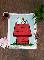 Diamond Art Kit Peanuts Snoopy Happiness Is in the Little Things Kit