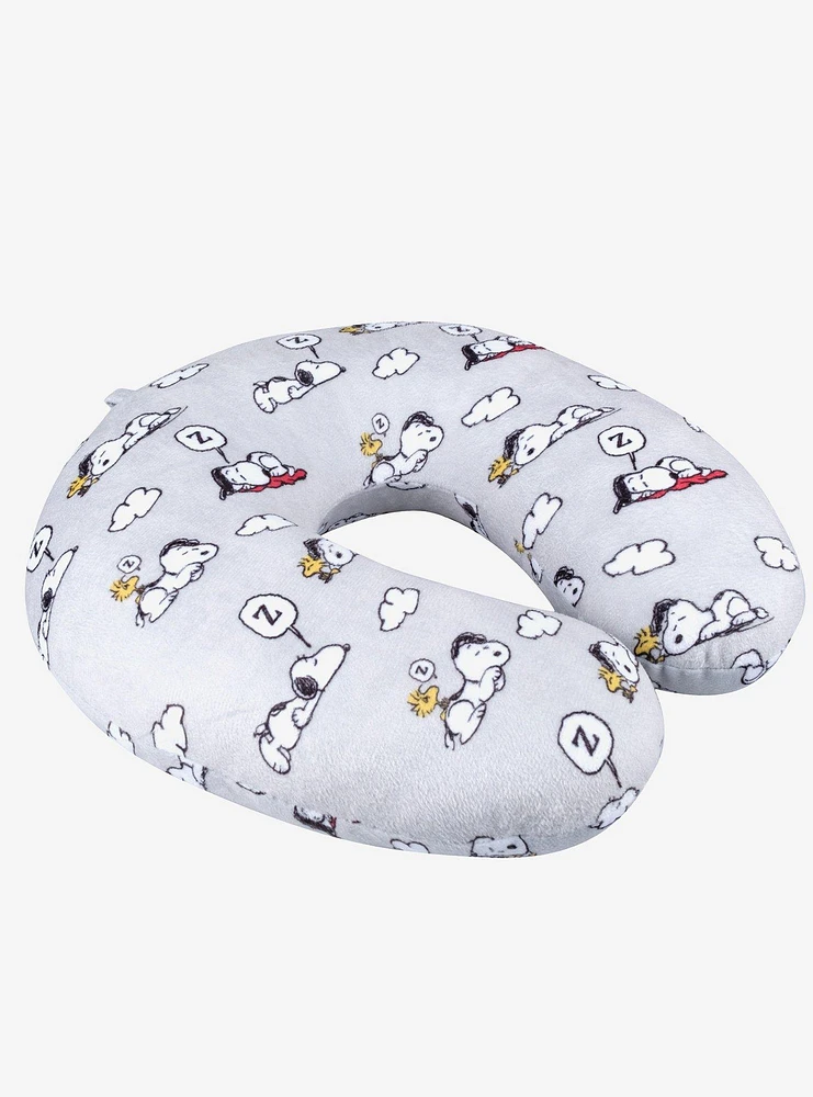 FUL Peanuts Snoopy and Woodstock Clouds Travel Neck Pillow