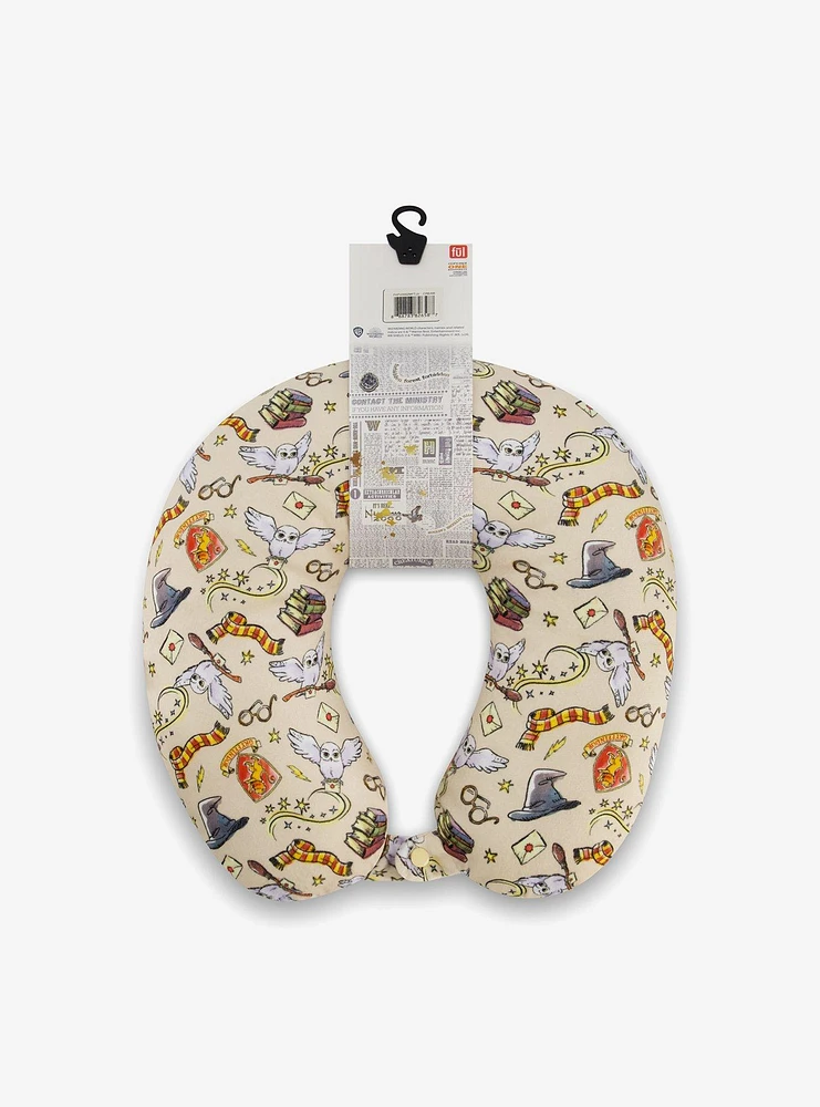 FUL Harry Potter All Over Print Travel Neck Pillow