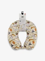 FUL Harry Potter All Over Print Travel Neck Pillow