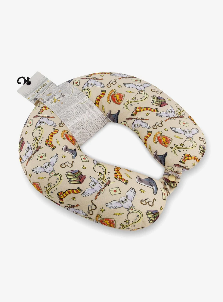 FUL Harry Potter All Over Print Travel Neck Pillow