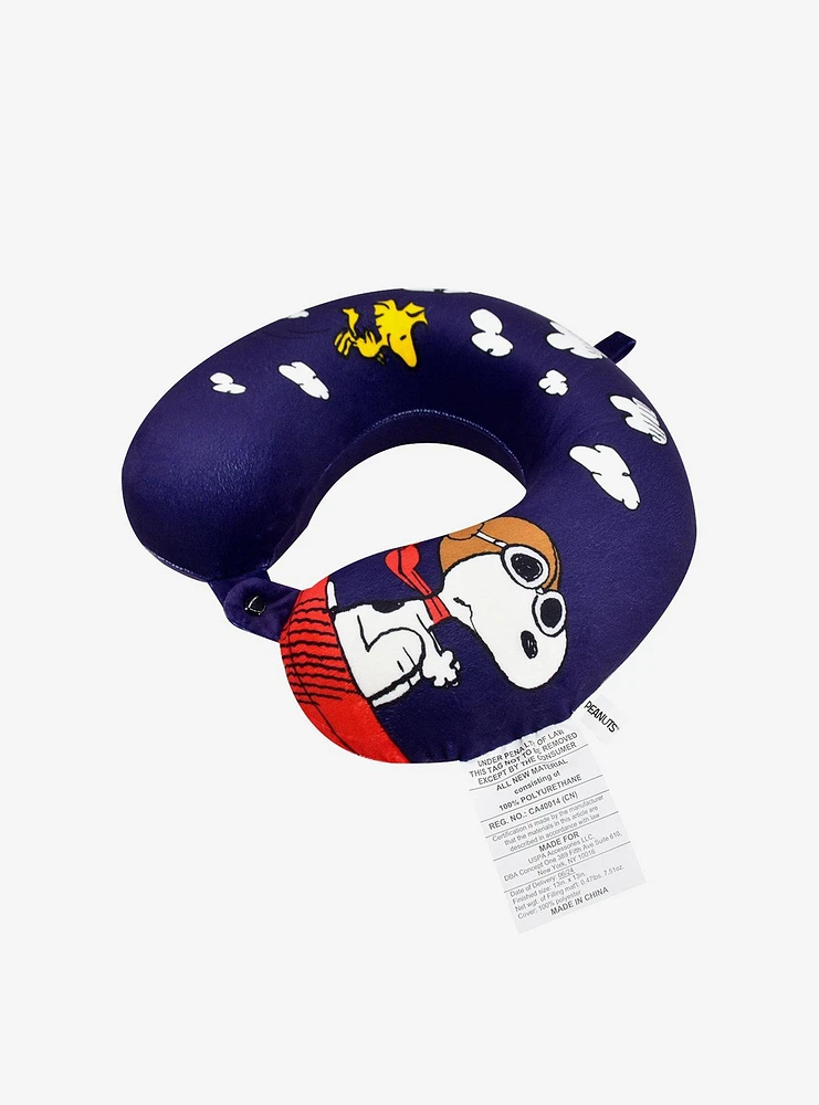 FUL Peanuts Snoopy Pilot & Woodstock Travel Neck Pillow