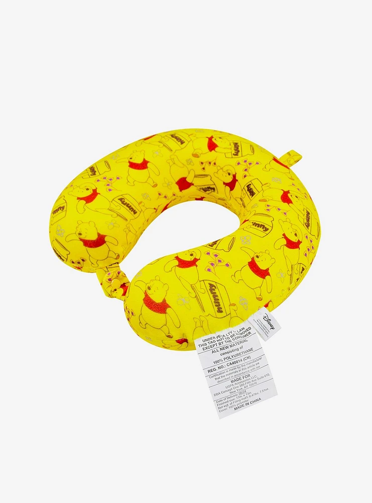 FUL Disney Winnie The Pooh Honey All Over Print Travel Neck Pillow