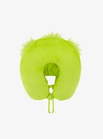 FUL The Grinch Face Hooded Fur Travel Neck Pillow