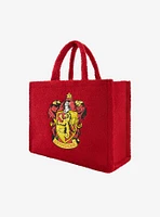 FUL Harry Potter Gryffindor Crest Sherpa Travel Tote with Trolley Strap