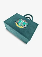 FUL Harry Potter Slytherin Crest Sherpa Travel Tote with Trolley Strap