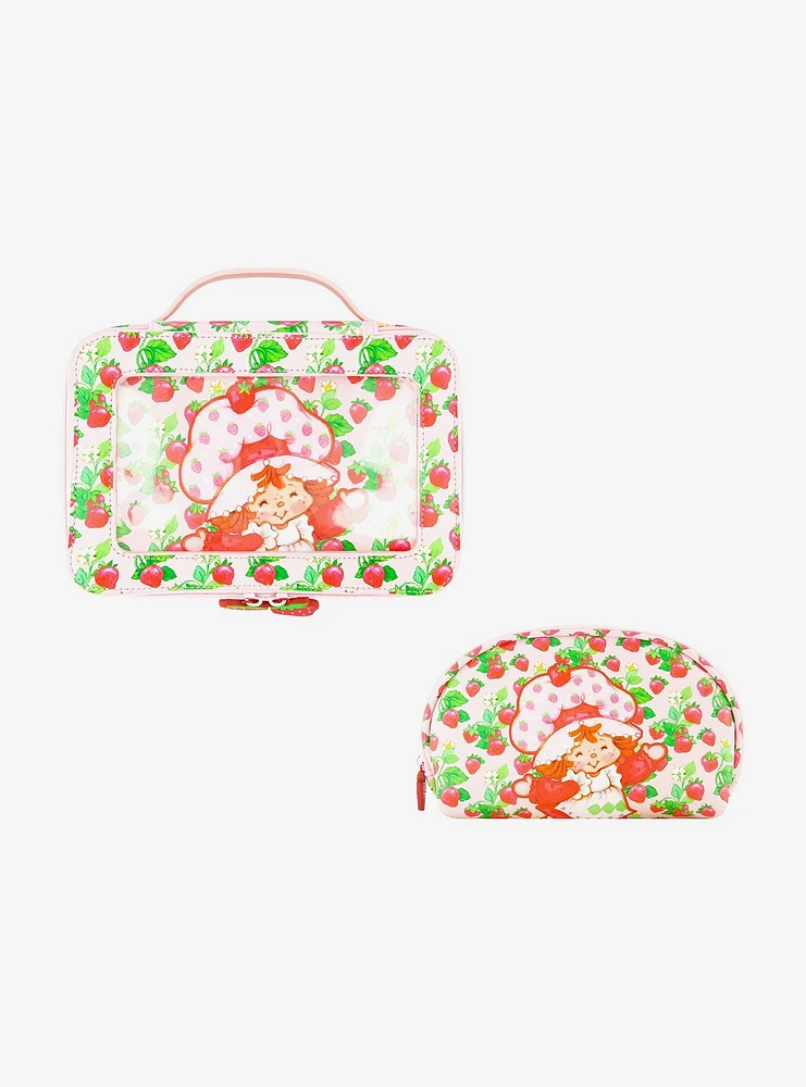 FUL Strawberry Shortcake 2-Piece Travel Cosmetic Bag Set