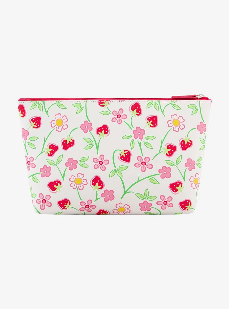 FUL Strawberry Shortcake Heart Trapezoid Cosmetic Bag