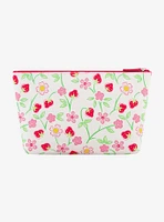 FUL Strawberry Shortcake Heart Trapezoid Cosmetic Bag