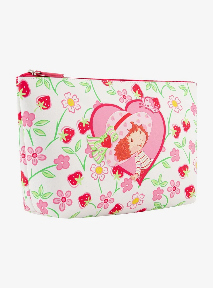 FUL Strawberry Shortcake Heart Trapezoid Cosmetic Bag