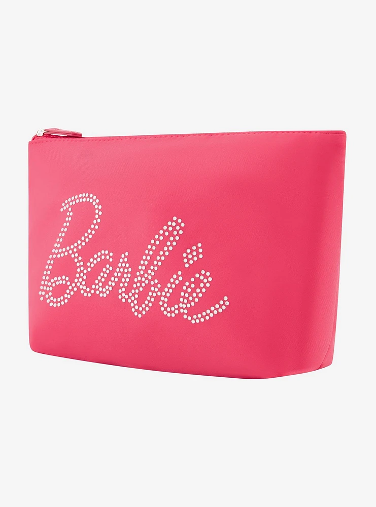 FUL Barbie Rhinestone Logo Cosmetic Bag