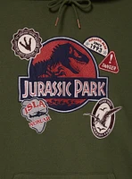Jurassic Park Logo Patch Hoodie — BoxLunch Exclusive
