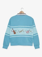 Disney The Aristocats Piano Quarter Zip Women's Crewneck — BoxLunch Exclusive