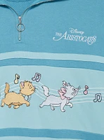 Disney The Aristocats Piano Quarter Zip Women's Crewneck — BoxLunch Exclusive