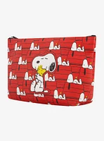 FUL Peanuts Snoopy & Woodstock Red Trapezoid Cosmetic Bag