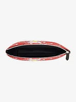 FUL Peanuts Snoopy & Woodstock Red Trapezoid Cosmetic Bag