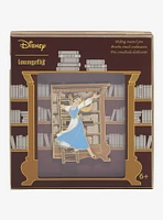 Loungefly Disney Beauty and The Beast Belle Library Sliding Enamel Pin - BoxLunch Exclusive
