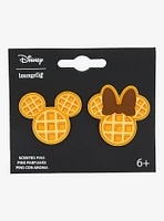 Loungefly Disney Mickey & Minnie Mouse Waffle Scented Enamel Pin Set - BoxLunch Exclusive