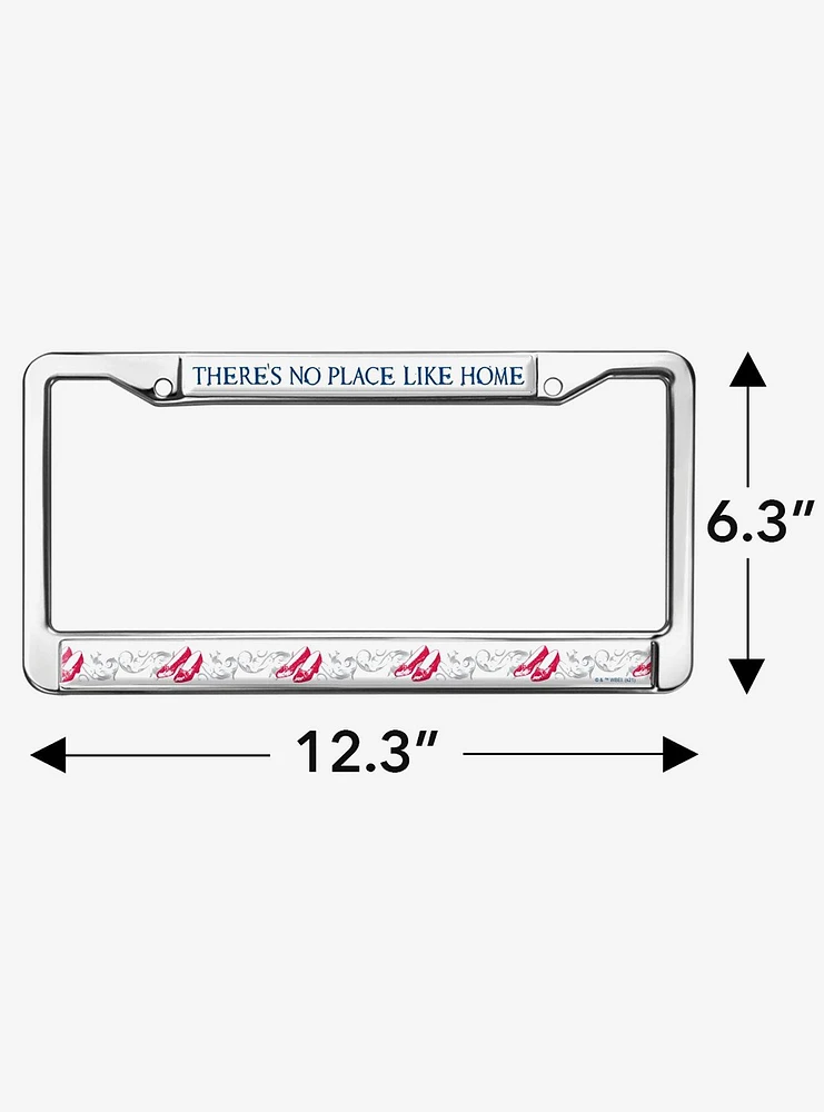 Wizard of Oz No Place Like Home Metal Frame License Plate