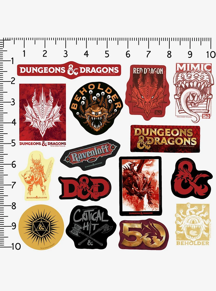 Dungeons & Dragons Logo Sticker Pack