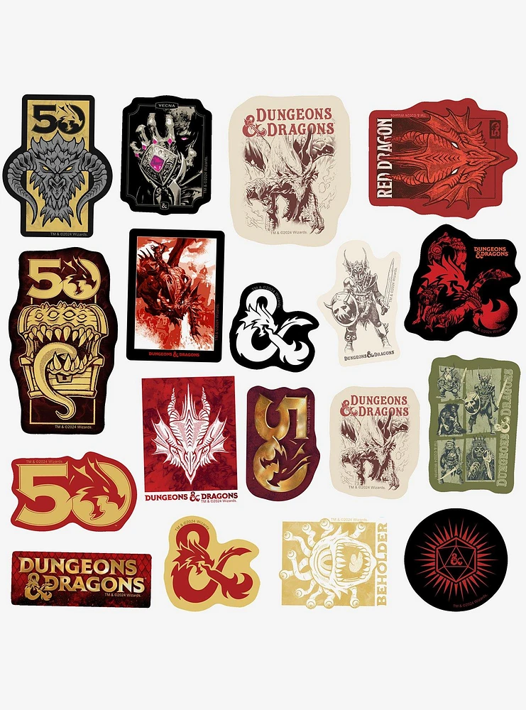 Dungeons & Dragons Logo Sticker Pack