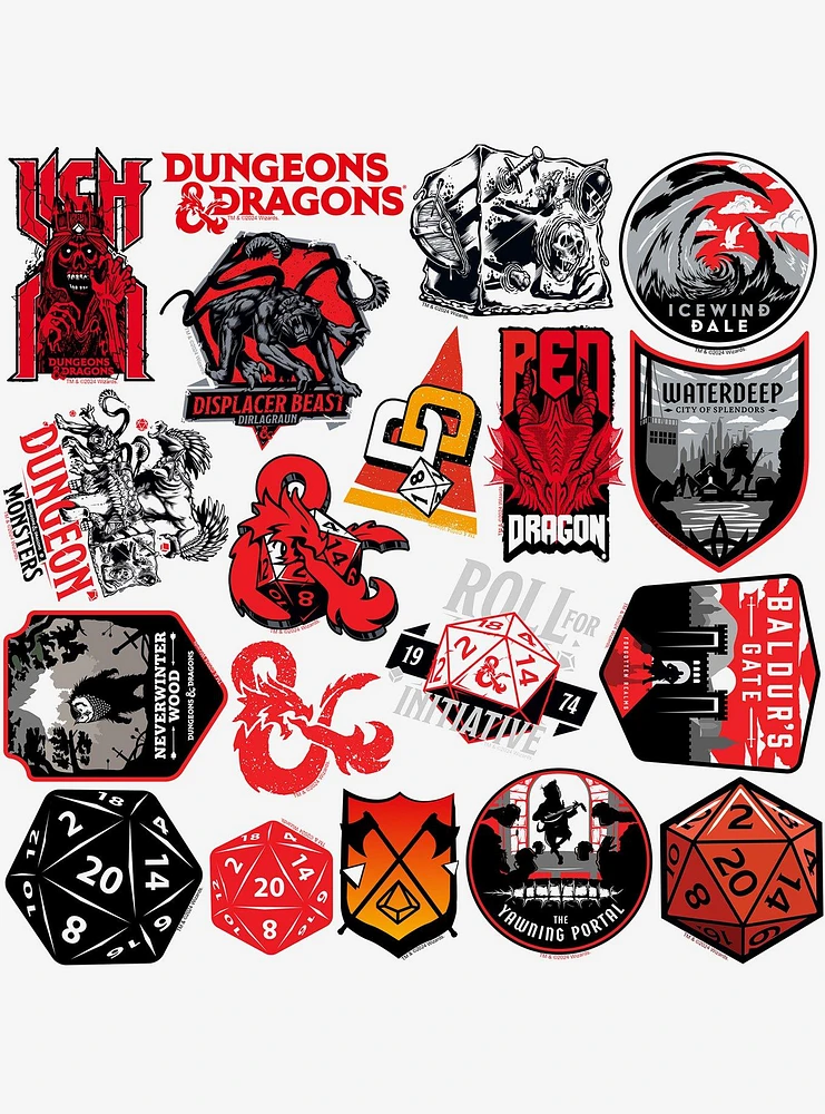 Dungeons & Dragons Icons Sticker Pack