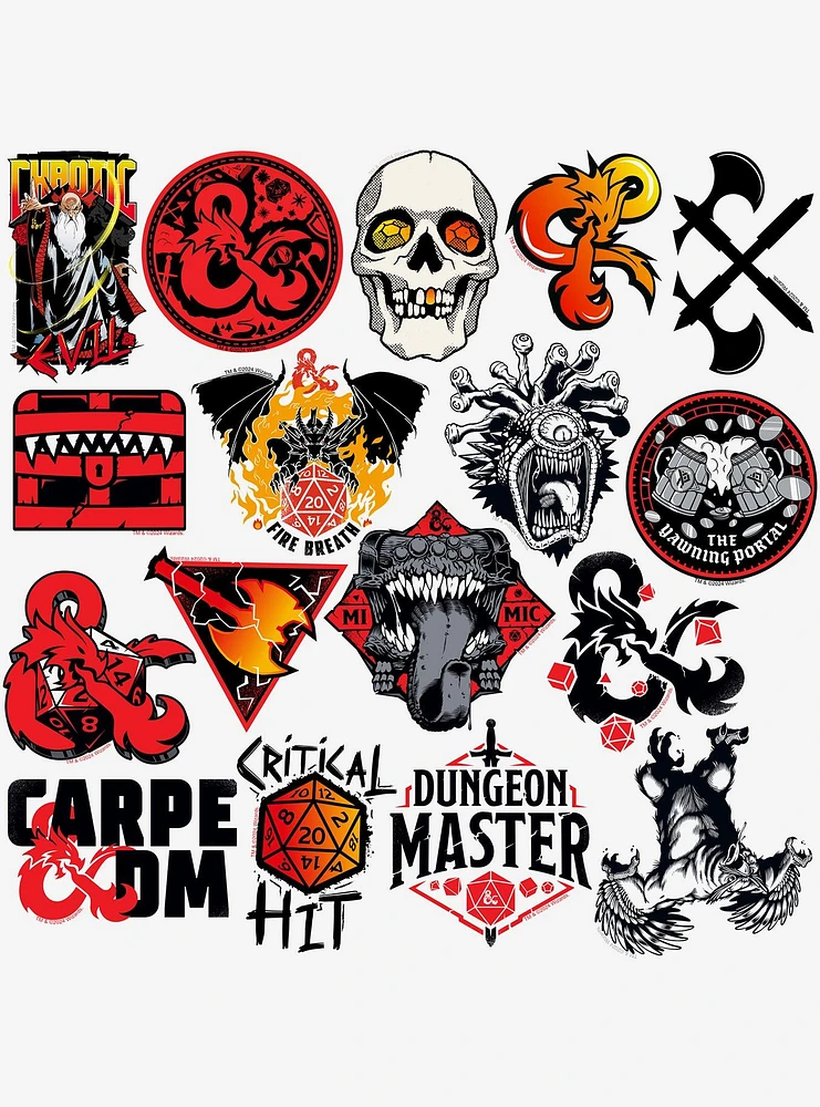 Dungeons & Dragons Icons Sticker Pack