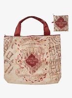 Harry Potter The Marauder's Map Allover Print Reusable Collapsible Tote Bag - BoxLunch Exclusive