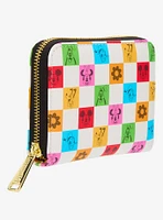 Loungefly Disney Mickey Mouse & Friends Floral Checkered Wallet - BoxLunch Exclusive