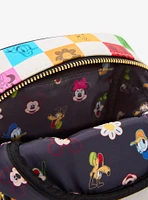 Loungefly Disney Mickey Mouse & Friends Floral Checkered Crossbody Bag - BoxLunch Exclusive