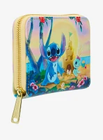 Loungefly Disney Lilo & Stitch Beach Scene Small Zip Wallet - BoxLunch Exclusive