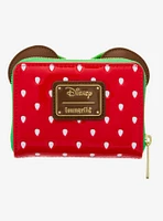 Loungefly Disney Minnie Mouse Chocolate Dipped Strawberry Ears Scented Small Zip Wallet - BoxLunch Exclusive