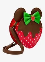 Loungefly Disney Minnie Mouse Chocolate Dipped Strawberry Ears Scented Figural Crossbody Bag - BoxLunch Exclusive