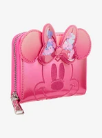 Loungefly Disney Minnie Mouse Pink Confetti Zip Wallet  — BoxLunch Exclusive