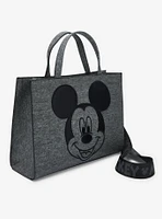 Loungefly Disney Mickey Mouse Gray Denim Convertible Handbag — BoxLunch Exclusive