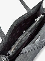 Loungefly Disney Mickey Mouse Gray Denim Convertible Handbag — BoxLunch Exclusive