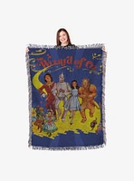 The Wizard of Oz Welcome to Oz Tapestry Throw Blanket