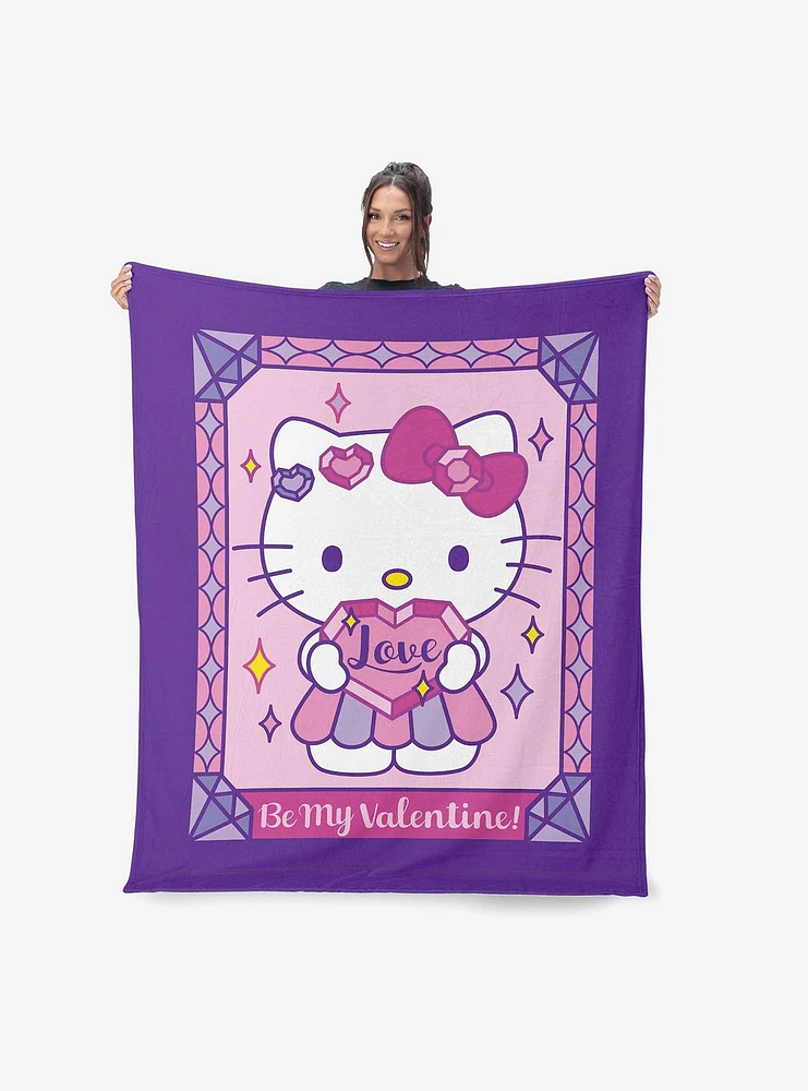 Sanrio Hello Kitty Valentines Love Silk Touch Throw Blanket