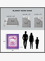 Sanrio Hello Kitty Valentines Love Silk Touch Throw Blanket