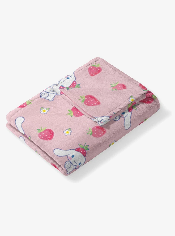 Sanrio Cinnamoroll Berry Pattern Silk Touch Throw Blanket