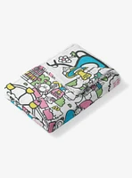 Sanrio Hello?Kitty?Busting Town Silk Touch Throw Blanket