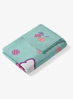 Sanrio Hello?Kitty?Falling Flowers Silk Touch Throw Blanket