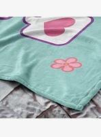 Sanrio Hello?Kitty?Falling Flowers Silk Touch Throw Blanket